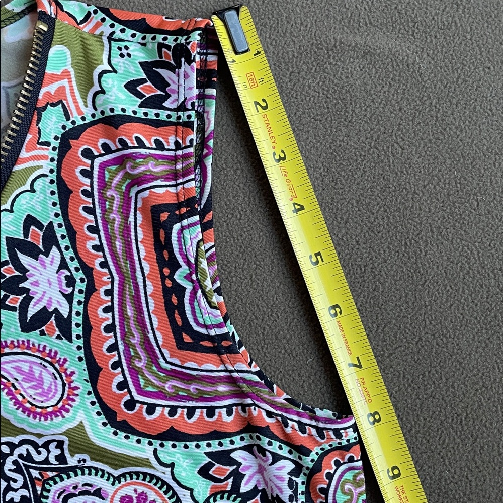 MSK Multicolor Paisley Dress, Small - Picture 10 of 11